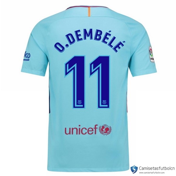 Camiseta Barcelona Segunda equipo O.Dembele 2017-18